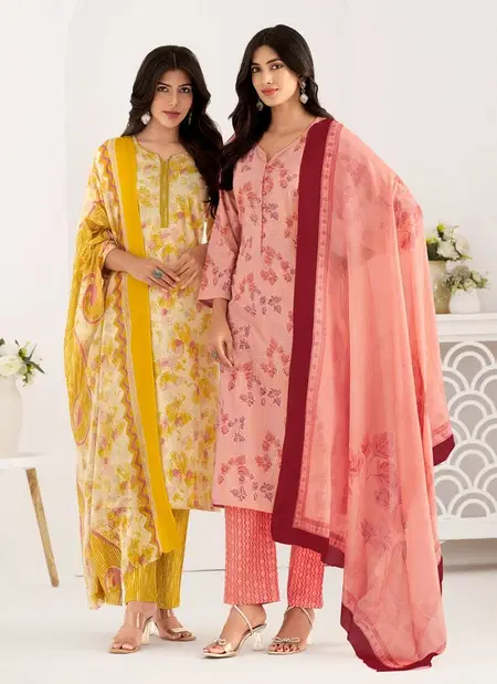 Trendy Cotton Vol 67 By Suryajyoti Pure Cotton Printed Kurti With Pant Dupatta Best Wholesale Shop In Surat